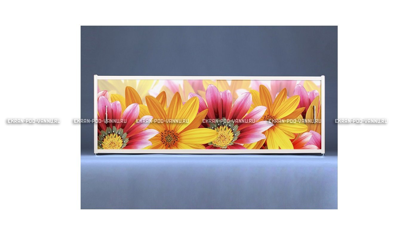 Раздвижной ФОТО экран - Flowers – купить по цене 8500 руб. в интернет-магазине в городе Пермь картинка 6