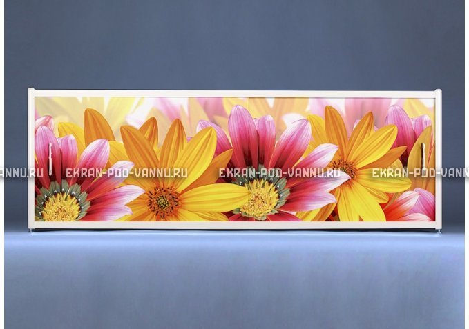 Раздвижной ФОТО экран - Flowers – купить по цене 8500 руб. в интернет-магазине в городе Пермь картинка 1