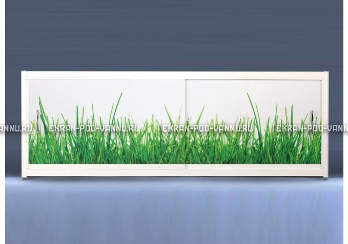 Экран на роликах EUROPLEX Трава – купить по цене 12400 руб. в интернет-магазине в городе Пермь картинка 1