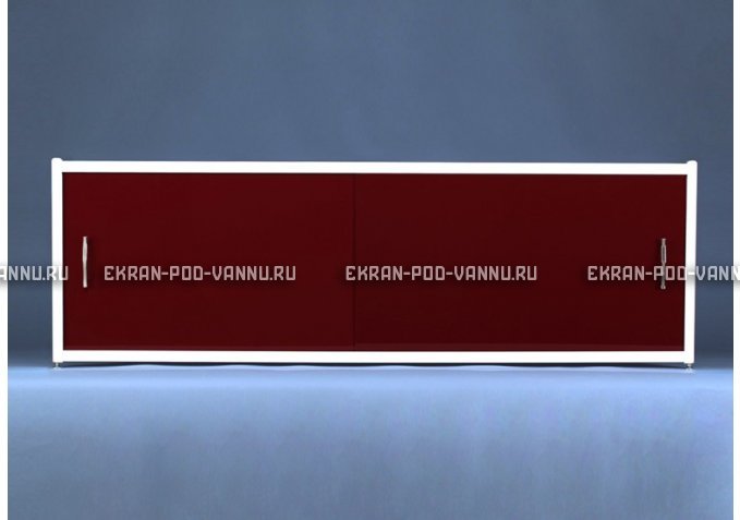 Раздвижной экран EUROPLEX Комфорт бордовый – купить по цене 7150 руб. в интернет-магазине в городе Пермь картинка 1