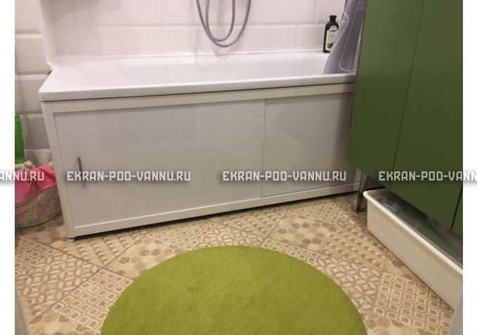 Раздвижной экран EUROPLEX Комфорт белый – купить по цене 6400 руб. в интернет-магазине в городе Пермь картинка 1