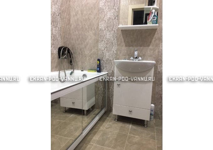 Раздвижной экран EUROPLEX Роликс Зеркальный – купить по цене 9700 руб. в интернет-магазине в городе Пермь картинка 5