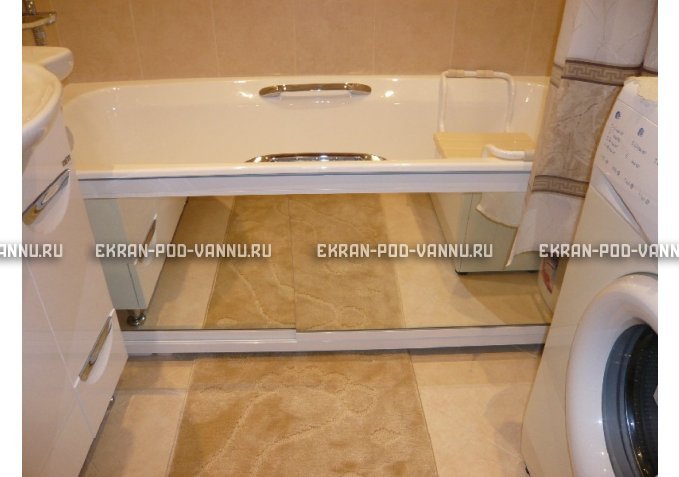 Раздвижной экран EUROPLEX Роликс Зеркальный – купить по цене 9700 руб. в интернет-магазине в городе Пермь картинка 3