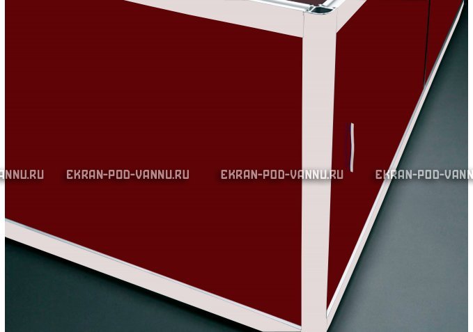 Торцевой экран EUROPLEX Комфорт бордовый – купить по цене 8760 руб. в интернет-магазине в городе Пермь картинка 1