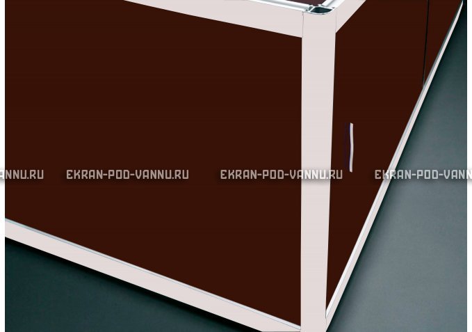 Угловой экран EUROPLEX Комфорт шоколад – купить по цене 8180 руб. в интернет-магазине в городе Пермь картинка 1
