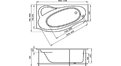 Акриловая ванна 1MarKa Gracia 170x100 – купить по цене 20270 руб. в интернет-магазине в городе Пермь картинка 17