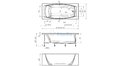 Отрезная ванна 1MarKa Pragmatika 173-155х75 см  – купить по цене 15450 руб. в интернет-магазине в городе Пермь картинка 25