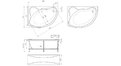 Акриловая ванна 1MarKa Catania 160x100 – купить по цене 17650 руб. в интернет-магазине в городе Пермь картинка 13